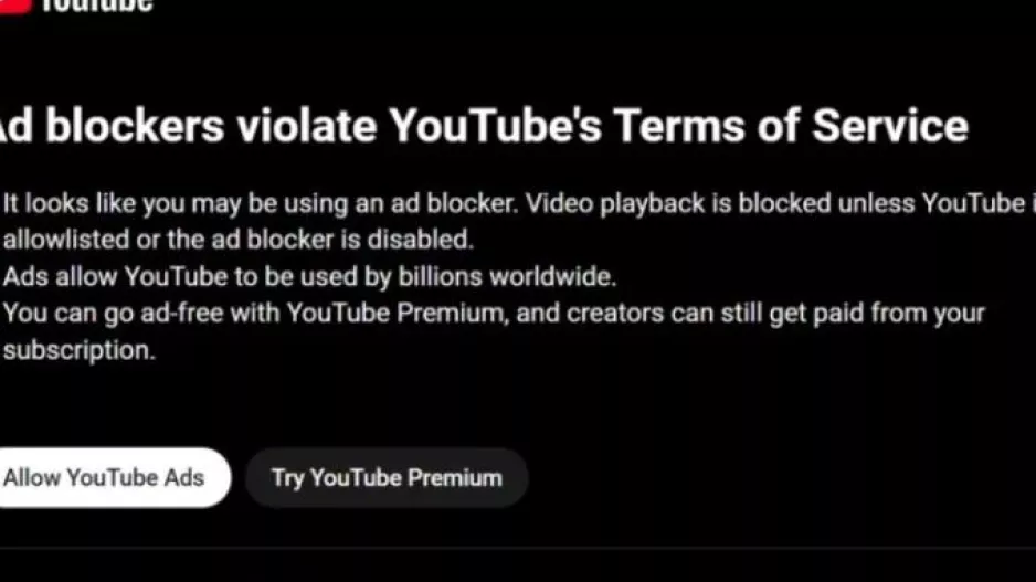 Το YouTube θα κάνει ακόμα πιο δύσκολη τη ζωή όσων εξακολουθούν να βάζουν ad-block