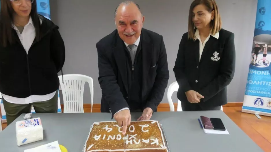 Στην κοπή βασιλόπιτας του ΑΓΟ Λευκωσίας ο Ανδρέας Μιχαηλίδης