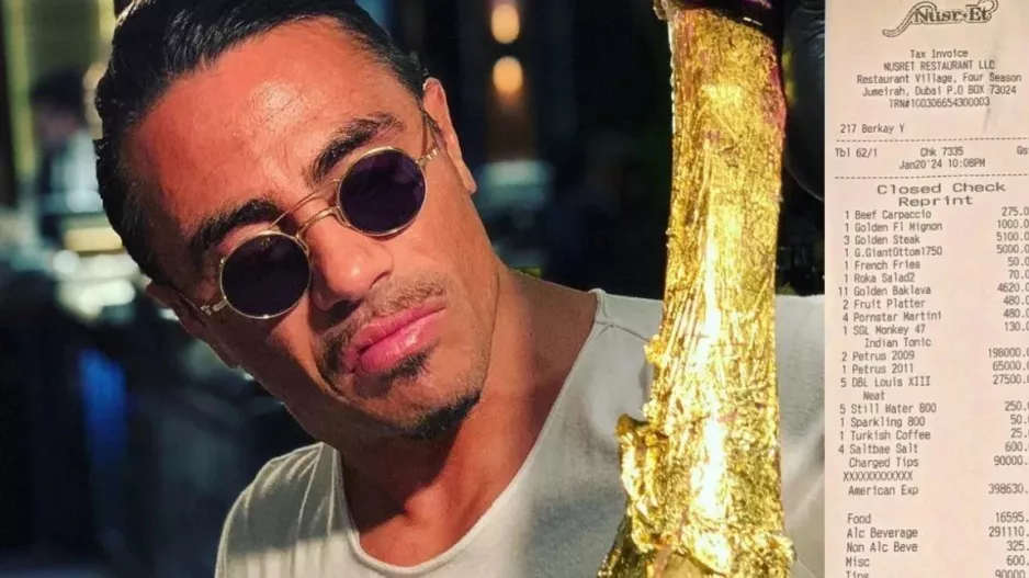 Έκραξαν στα social τον Salt Bae: Δημοσίευσε απόδειξη 108.000 δολαρίων με χρυσές μπριζόλες -Η παραγγελία-ίλιγγος