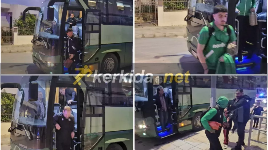 (Φώτος Kerkida) Έφτασε η Ομόνοια στο "Αμμόχωστος"