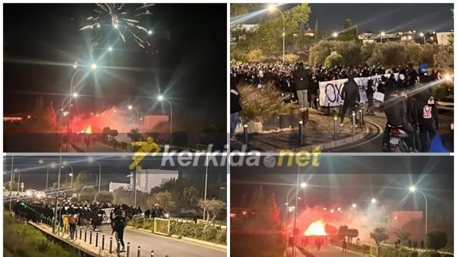 Η πορεία κατά της κάρτας φιλάθλου (Φώτος)