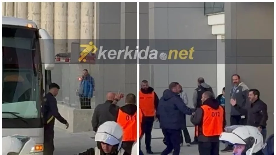 Η άφιξη της ΑΕΛ (Φώτος)