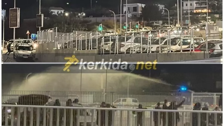 Απόλλων - ΑΕΛ: Αρχίσαμε... άσχημα/ Ένταση με ρίψη κροτίδων και φωτοβολίδων - Παρέμβαση Αίαντα (Βίντεο)
