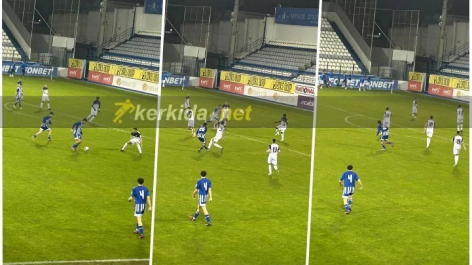 (ΦΩΤΟΣ kerkida)  Η γκολάρα του Ευαγόρα της Ανόρθωσης