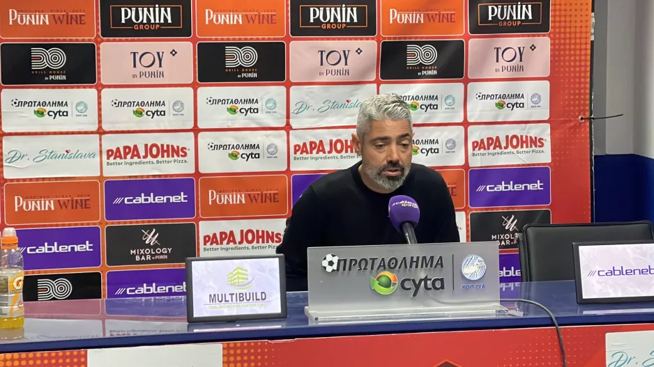 Γαρπόζης: "Δουλεύουμε στον τομέα 'νοοτροπία νικητή"/Τι είπε για το ματς με τον Απόλλωνα