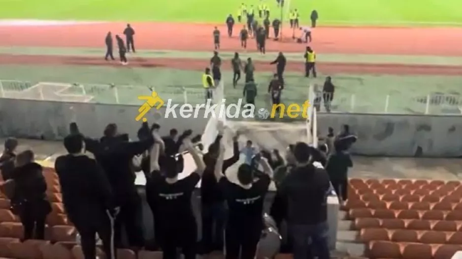 (ΒΙΝΤΕΟ Kerkida) Πανηγύρισαν οι πιστοί Ολυμπιακοί και η... απαίτηση