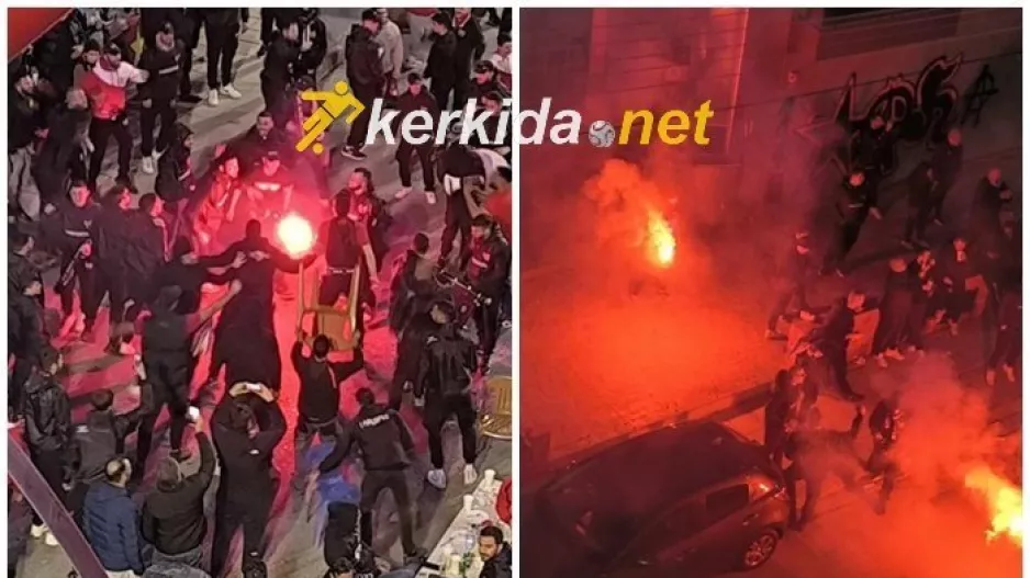 Καυτή... ατμόσφαιρα έξω από το "Αμμόχωστος-Επιστροφή" (Φώτος & Βίντεο Kerkida)