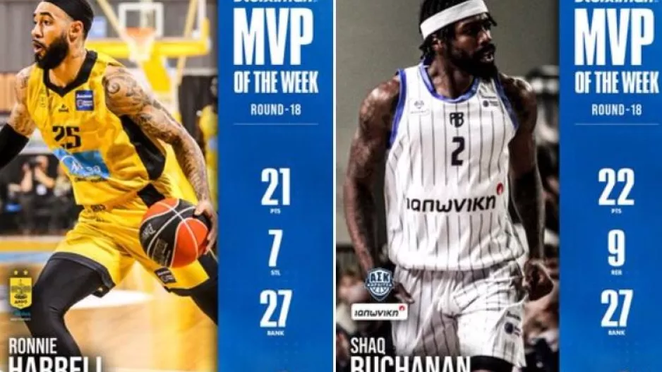 Χάρελ και Μπιουκάναν οι MVP της αγωνιστικής