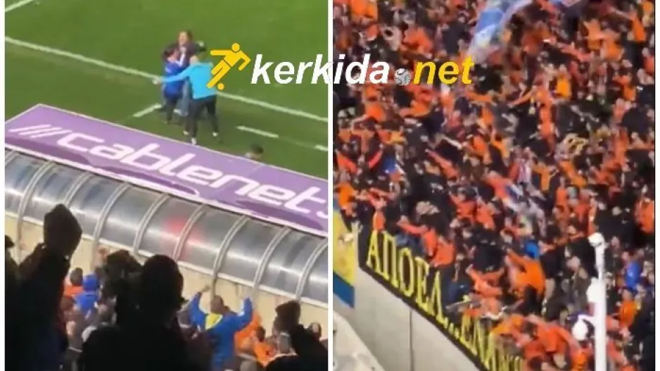 (ΒΙΝΤΕΟ Kerkida) ΑΠΟΕΛίστικη.. έκρηξη με το σφύριγμα της λήξης- Οι αντιδράσεις του Σα Πίντο