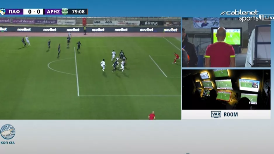 (ΒΙΝΤΕΟ) Το γκολ της Πάφου με πέναλτι μέσω on-field review