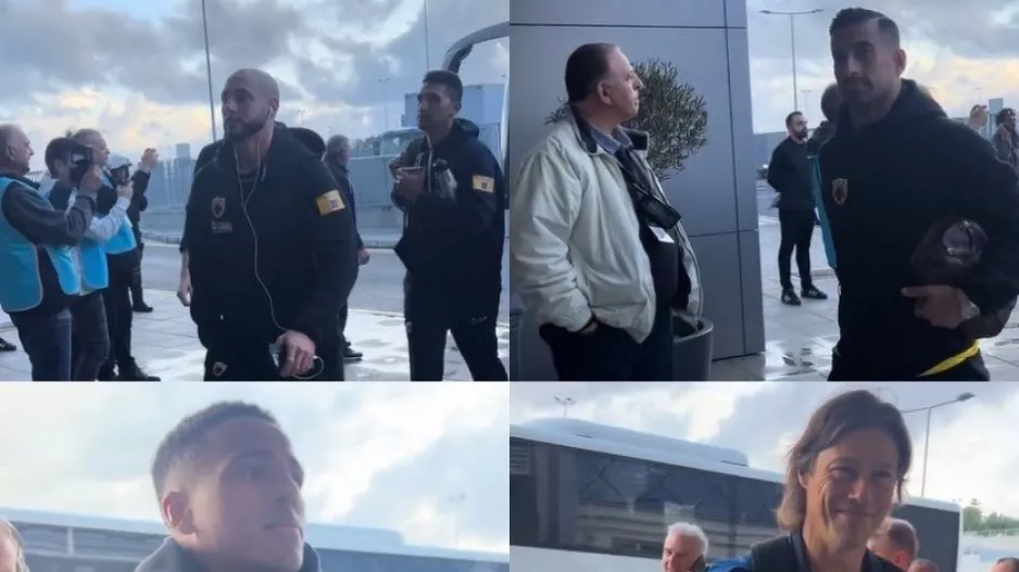 Η άφιξη της ΑΕΚ (Βίντεο)