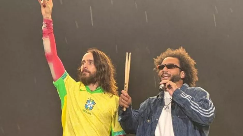 Ο Μαρσέλο έπαιξε ντραμς σε συναυλία των Thirty Seconds for Mars!