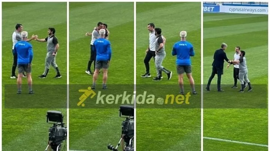 Ωραίο με Γκαγιέγο - Καρσέδο/ Χειραψία, αγκαλιά και... κουβεντούλα! (Φώτος)