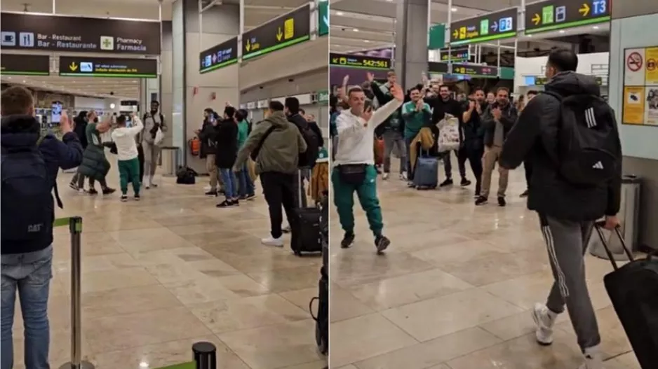 Πρωινή αποθέωση σε Σλούκα και Λεσόρ στο αεροδρόμιο της Μαδρίτης