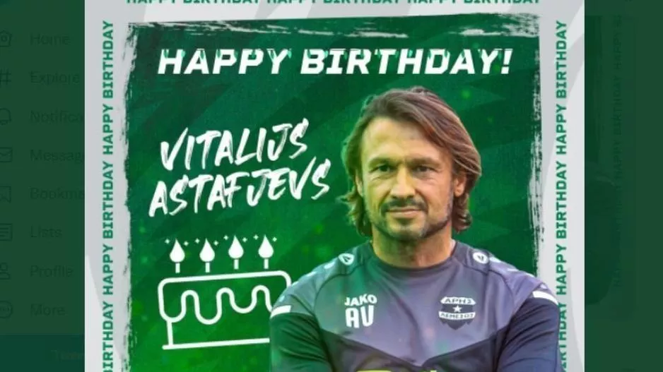 Ευχές σε Vitalijs Astafjevs