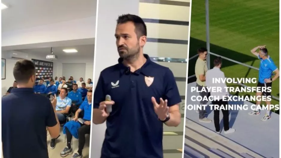 Ο Collado στην Κύπρο: Ανταλλαγή εμπειριών και συζήτηση πιθανής συνεργασίας Σεβίλλης-Πάφος FC