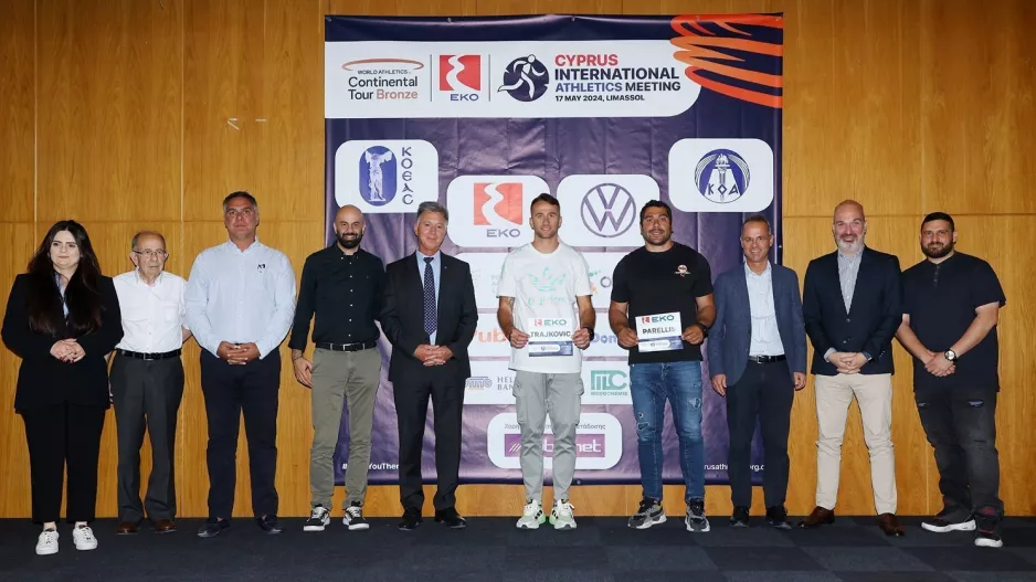 Στήριγμα της ΚΟΕΑΣ οι χορηγοί της στο ΕΚΟ Cyprus International Athletics Meeting