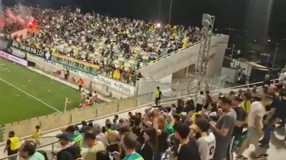 (ΒΙΝΤΕΟ Kerkida) Ο ΧΑΜΟΣ στην "Αρένα" στο γκολ της Ομόνοιας... και ψυχρολουσία στο φινάλε