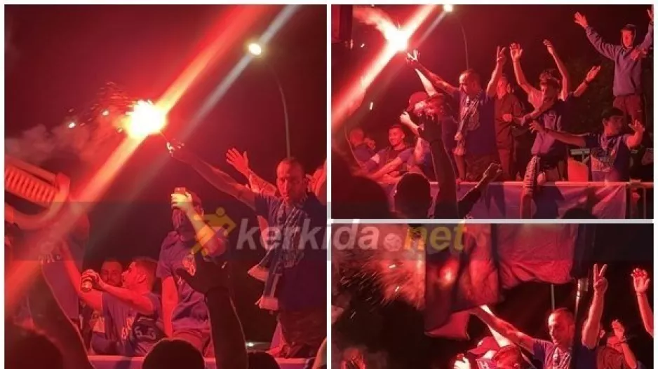 Μετά την ιστορική πρόκριση, οι Παφίτες έκαναν... τη νύχτα - μέρα! (Φώτος/Βίντεο Kerkida)