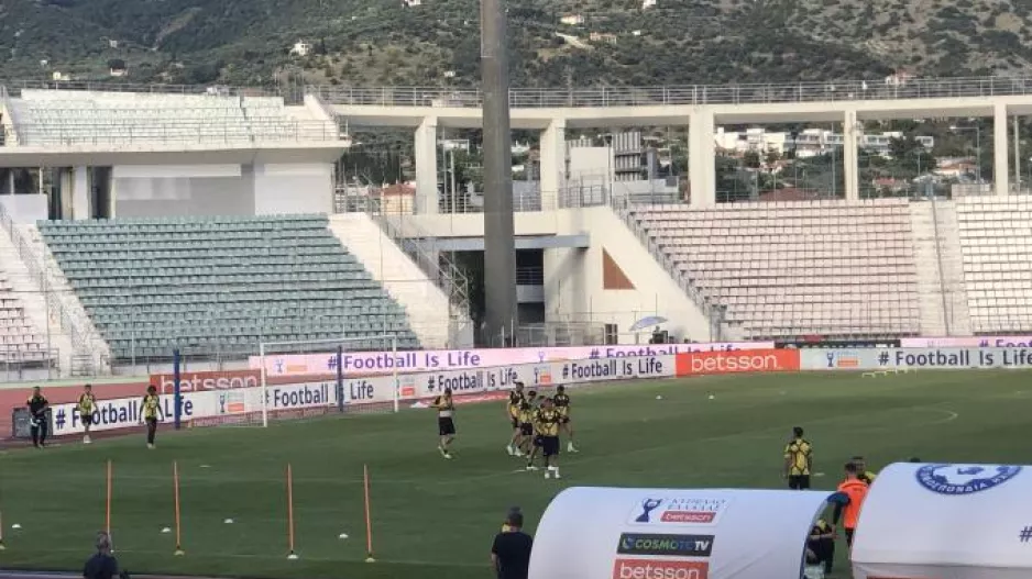 Προπόνηση στο Πανθεσσαλικό για τους παίκτες του Άρη