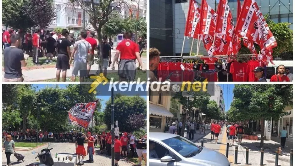 (ΒΙΝΤΕΟ/φώτος Kerkida) Άρχισε το pre-game στον Πειραιά!