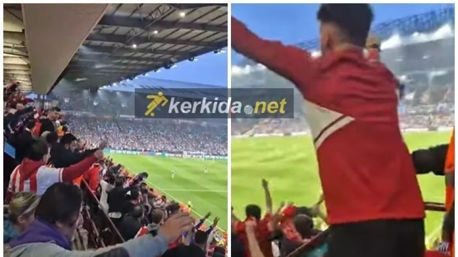 (ΒΙΝΤΕΟ Kerkida/Villa Park) Οι ξέφρενοι πανηγυρισμοί στην κερκίδα στα ΓΚΟΛ του Ολυμπιακού!
