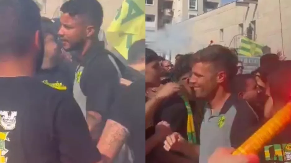 Ντόπες στην αναχώρηση και... "ΑΕΚ γερά, φέρε το πρωτάθλημα στη Λάρνακα" (Βίντεο Kerkida)