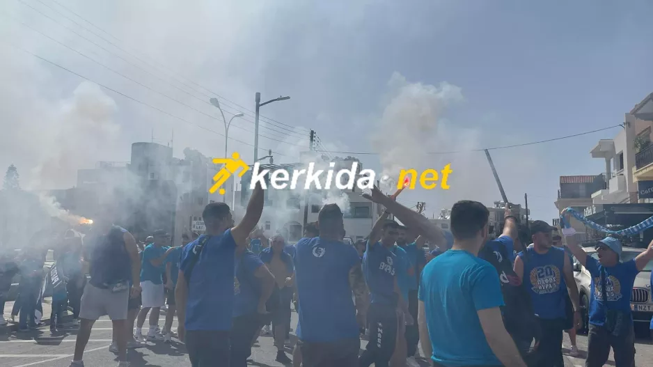 (ΒΙΝΤΕΟ/Φώτος Kerkida) Λίγες ώρες πριν τη σέντρα... ΤΡΕΛΑ στην Πάφο!