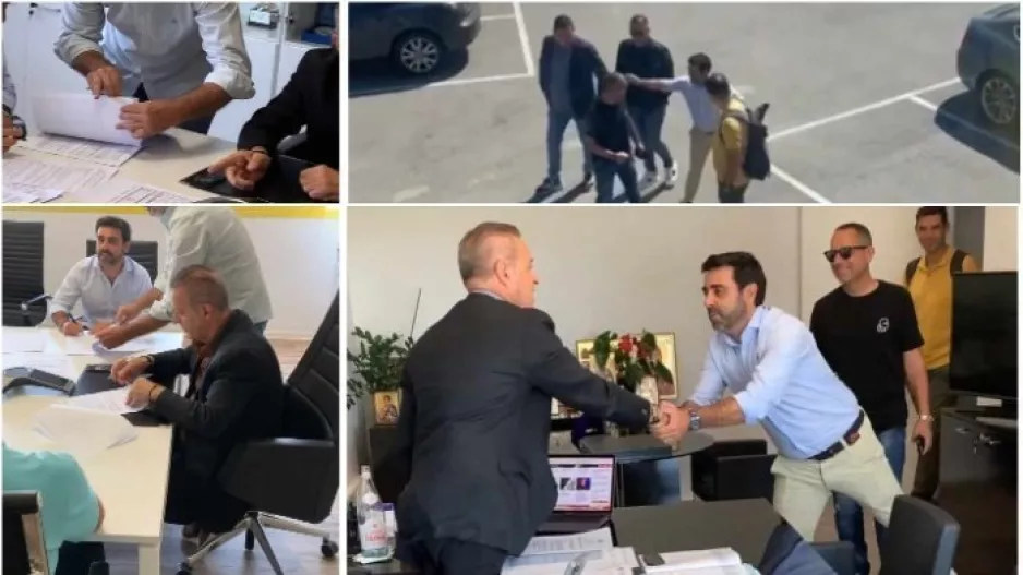 (Βίντεο) Η υποδοχή, η γνωριμία και οι υπογραφές… 