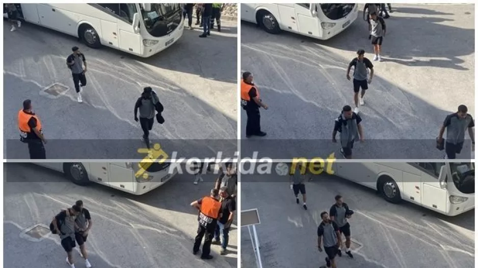 Η άφιξη της ΑΕΚ (φώτος kerkida)