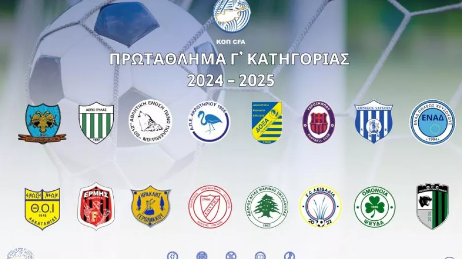 Κλήρωση Πρωταθλήματος Γ' Κατηγορίας (25/7)