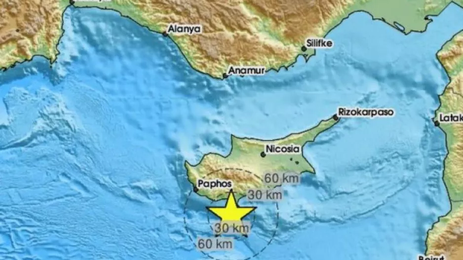 Σεισμός αισθητός στη Λεμεσό
