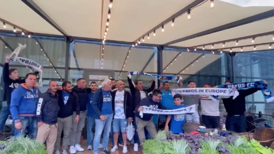 (ΒΙΝΤΕΟ/Φώτος) Pre-game με συνθήματα στη Λιθουανία οι Παφίτες!