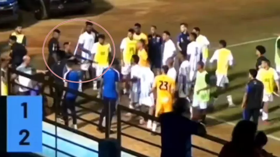 Σοκαριστικές εικόνες/Αστυνομικός πυροβόλησε στο πόδι ποδοσφαιριστή (Βίντεο)