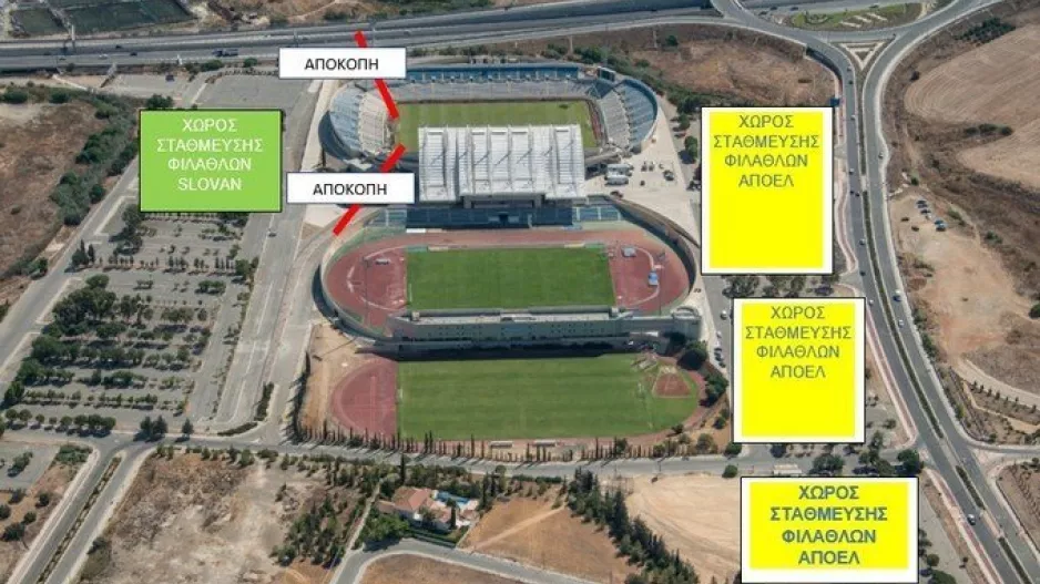 Mέτρα ασφαλείας για ΑΠΟΕΛ-Slovan