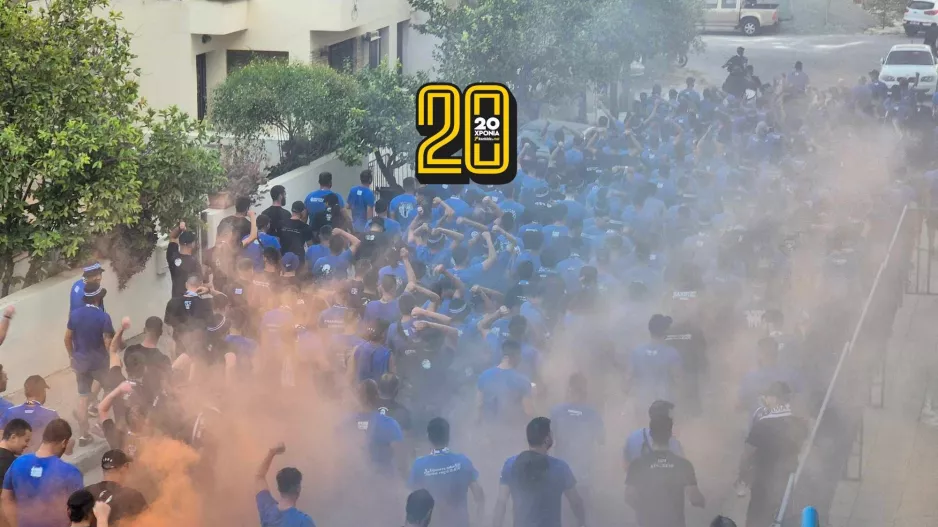 (Φώτος Kerkida) Η πορεία των Μαχητών στο πέταλο
