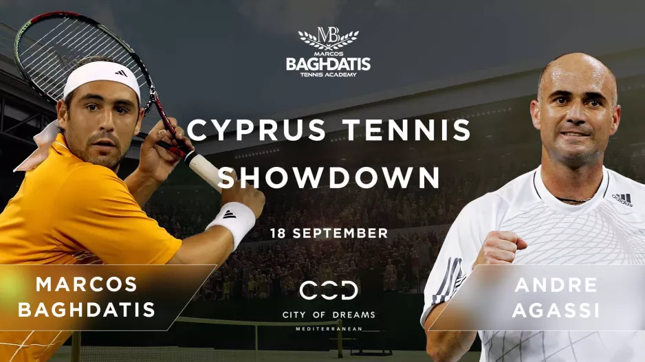 Το City of Dreams Mediterranean παρουσιάζει: Andre Agassi vs Μάρκος Παγδατής!