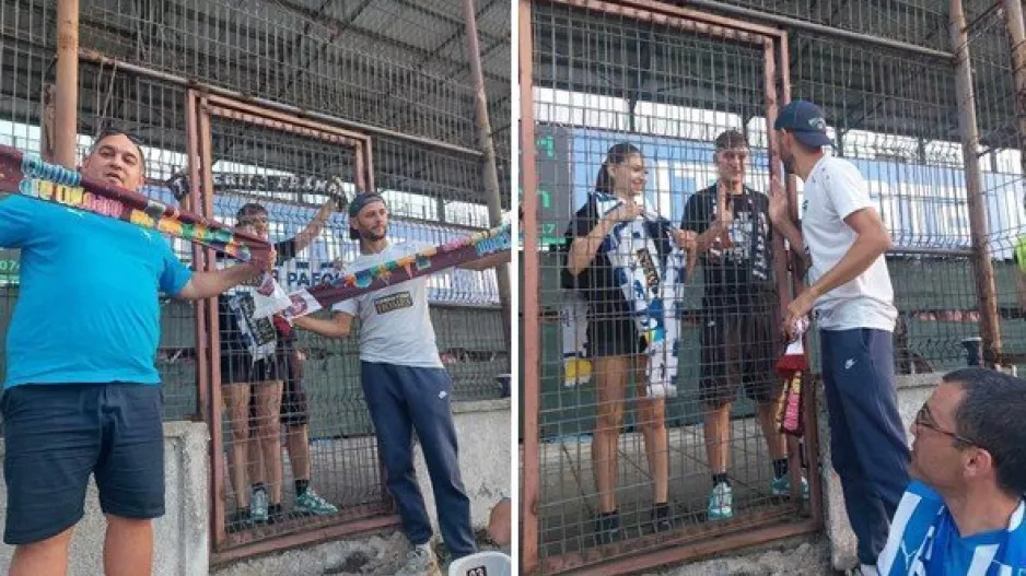Αντάλλαξαν κασκόλ 