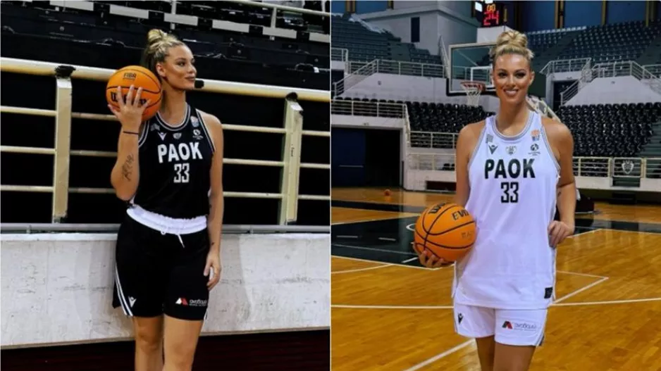 Η Σαμ Μπρουνέλ είναι... τρέλα με του ΠΑΟΚ τη φανέλα