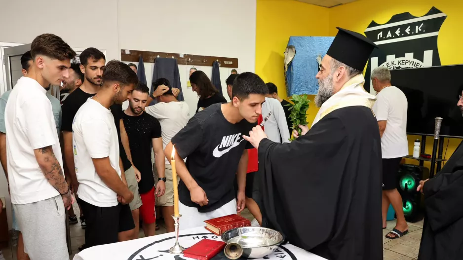 Πραγματοποιήθηκε ο αγιασμός της ΠΑΕΕΚ (φώτος)