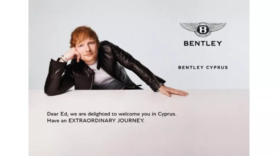 Η Bentley Κύπρου μετέφερε τον Ed Sheeran στις συναυλίες του με απόλυτη πολυτέλεια
