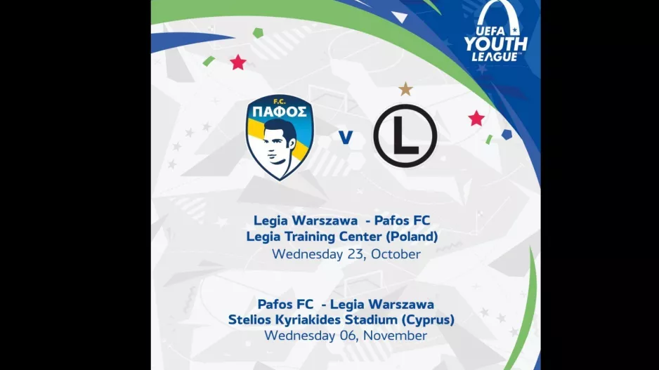 Η κλήρωση της Πάφος Fc Κ19 στο δεύτερο γύρο του UEFA Youth League.