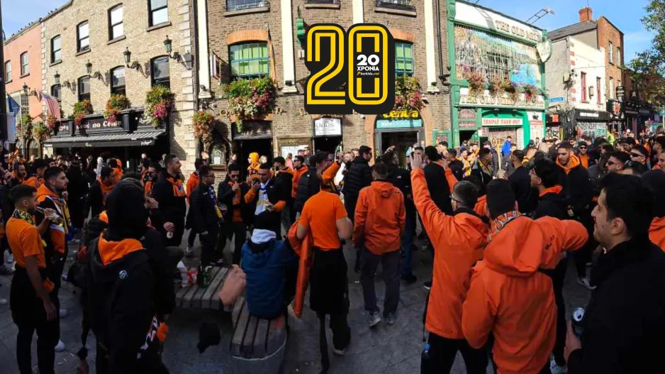 (Βίντεο kerkida) Pre-game και τραγούδι στο Δουβλίνο