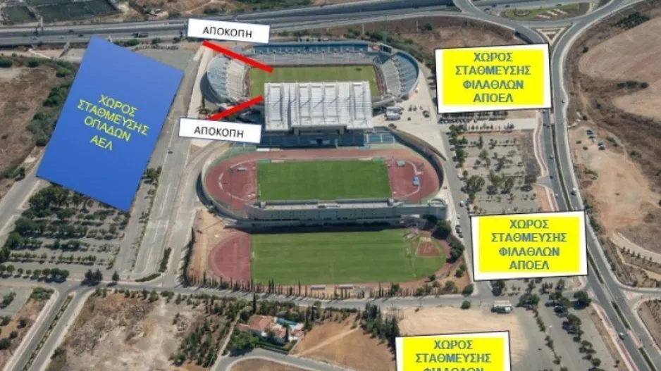 ΑΠΟΕΛ - ΑΕΛ/ Διευθετήσεις και μέτρα ασφαλείας  