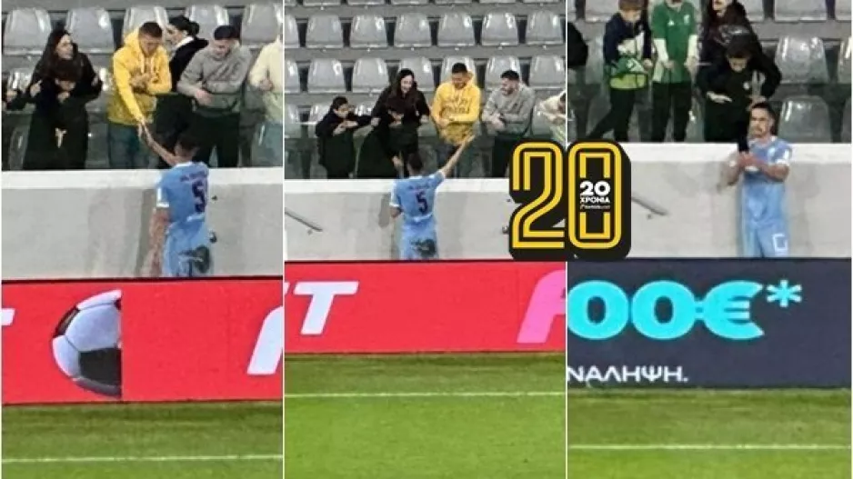 Ωραίο με Μιλίσεβιτς - Selfie με οπαδούς του Άρη (Φώτος)