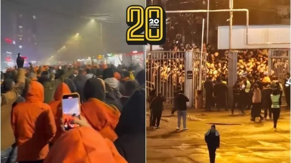 Η πορεία των "πορτοκαλί" και η άφιξη στο "Republican Stadium" (Βίντεο)