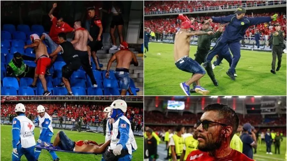 Σοβαρά επεισόδια στον τελικό κυπέλλου Κολομβίας (Φώτος/Βίντεο)
