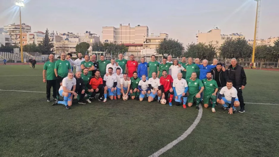 (Φώτος) Οι παλαίμαχοι του Ακρίτα στην Αθήνα-Φιλικό με τον Ατρόμητο 