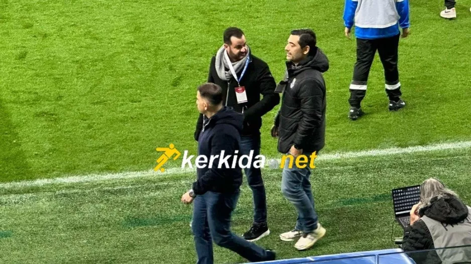 Μετά το τέλος/Κατέβηκε... στο γήπεδο ο Κίρζης (Φώτος Kerkida)