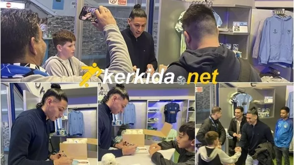 Φωτογραφίες και αυτόγραφα με Μάριο Ηλία (Φώτος)